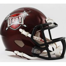 Troy State Trojans NCAA Mini Speed Football Helmet <B>Red</B>