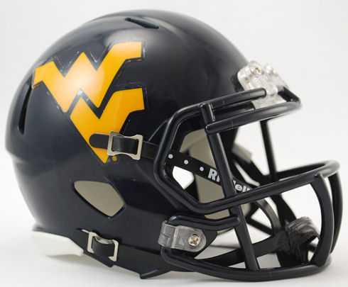 West Virginia Mountaineers NCAA Mini Speed Football Helmet