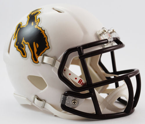 Wyoming Cowboys NCAA Mini Speed Football Helmet