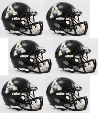 Appalachian St Mountaineers NCAA Mini Speed Football Helmet 6 count