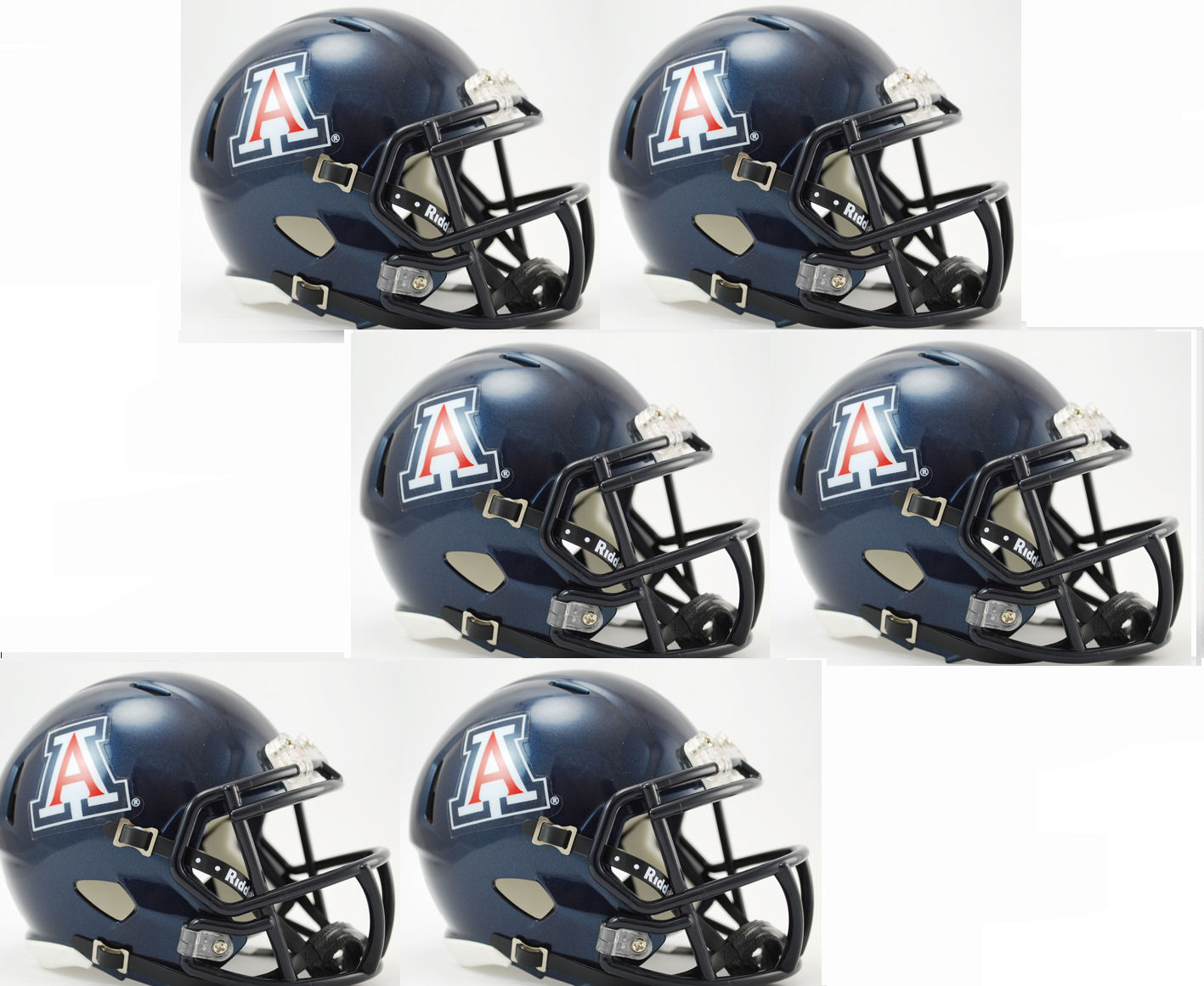 Arizona Wildcats NCAA Mini Speed Football Helmet 6 count