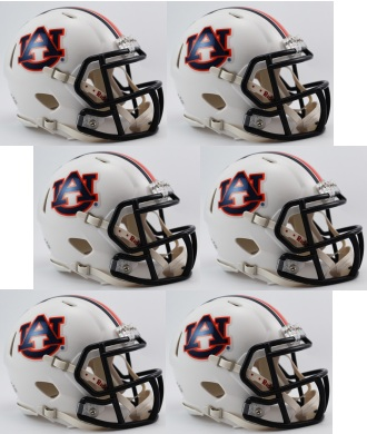 Auburn Tigers NCAA Mini Speed Football Helmet 6 count