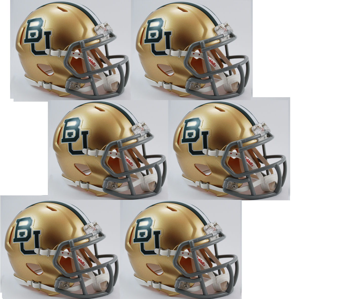 Baylor Bears NCAA Mini Speed Football Helmet 6 count