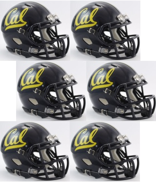 CAL Berkeley Golden Bears NCAA Mini Speed Football Helmet 6 count