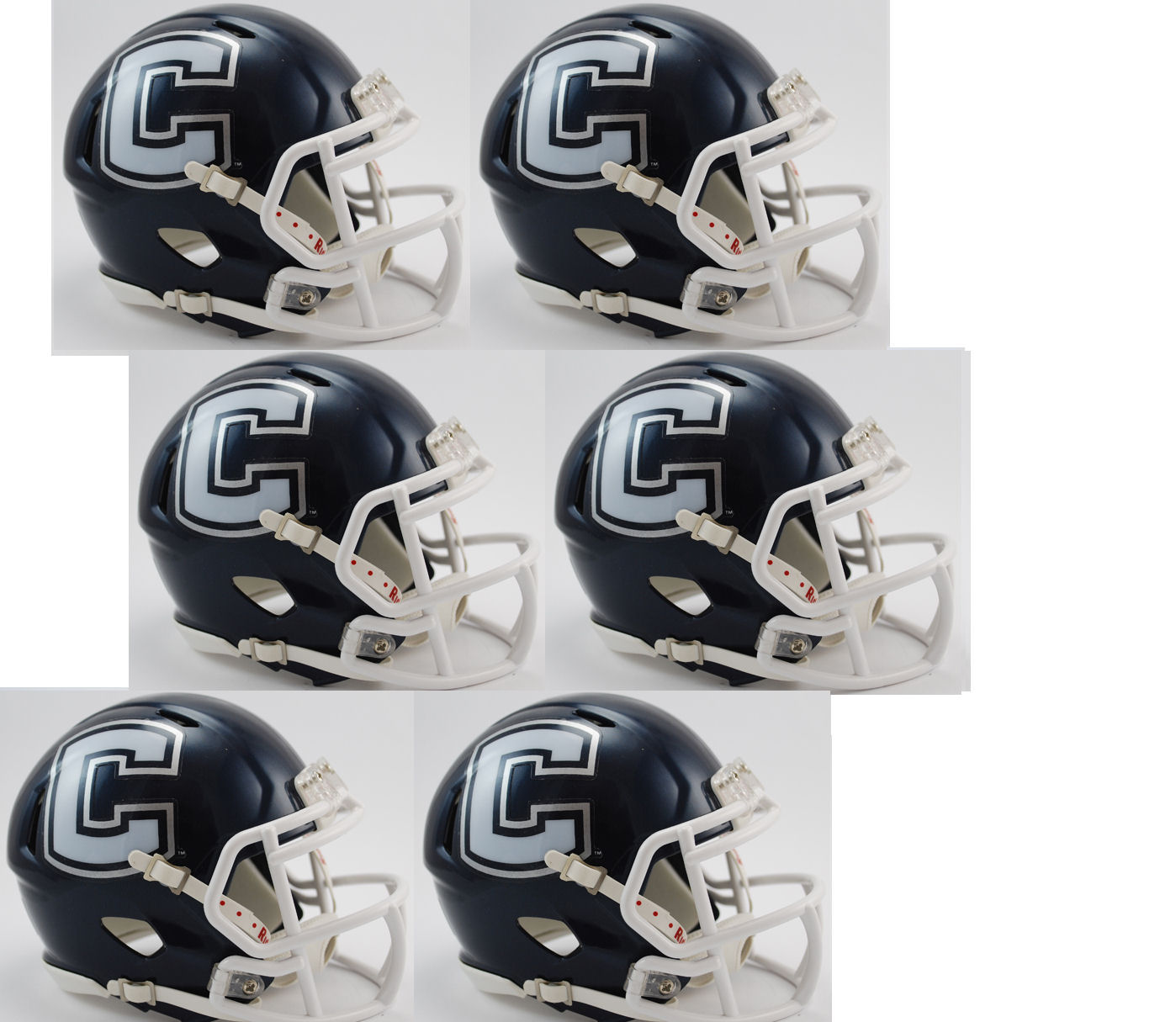 Connecticut Huskies NCAA Mini Speed Football Helmet 6 count