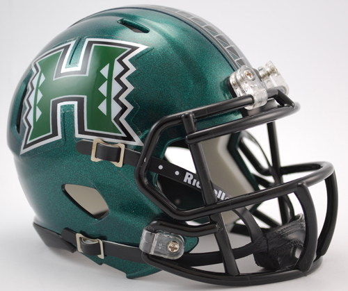 Hawaii Warriors NCAA Mini Speed Football Helmet