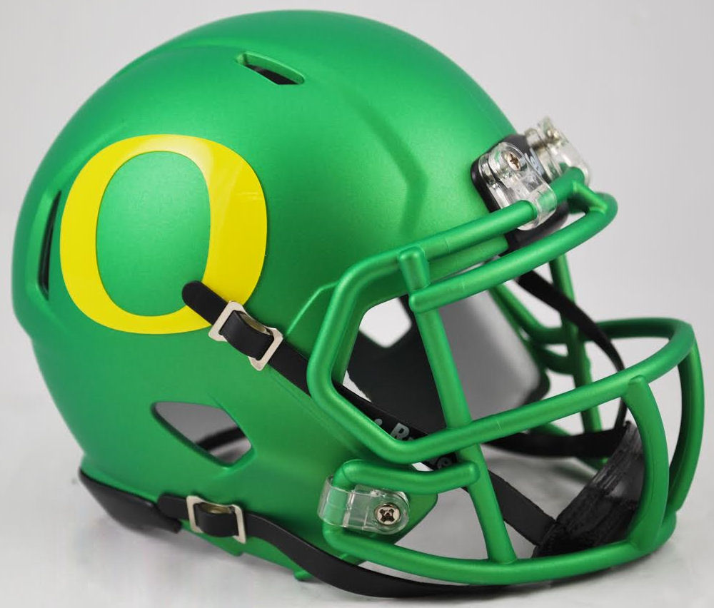 Oregon Ducks NCAA Mini Speed Football Helmet <B>Apple Green</B>