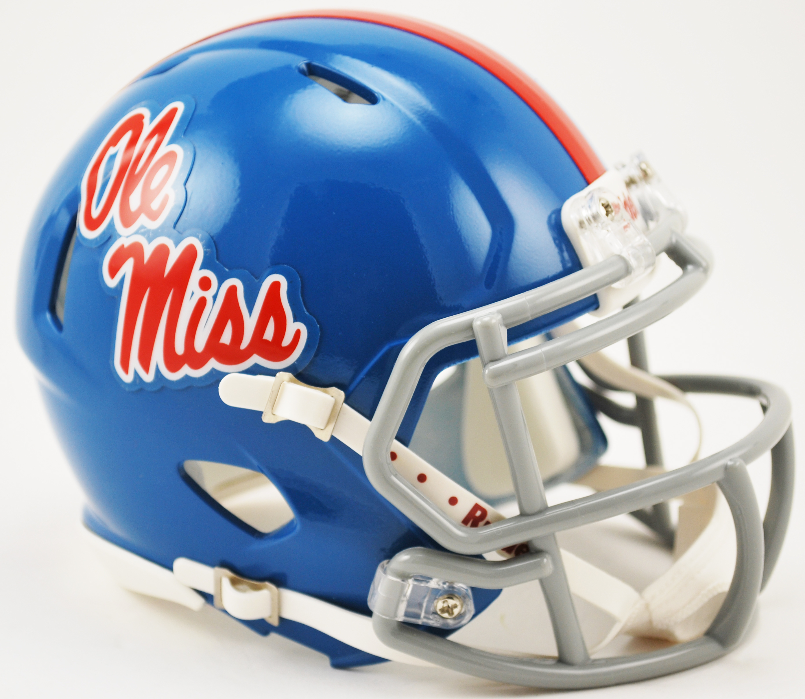 Mississippi (Ole Miss) Rebels NCAA Mini Speed Football Helmet <B>Powder Blue</B>