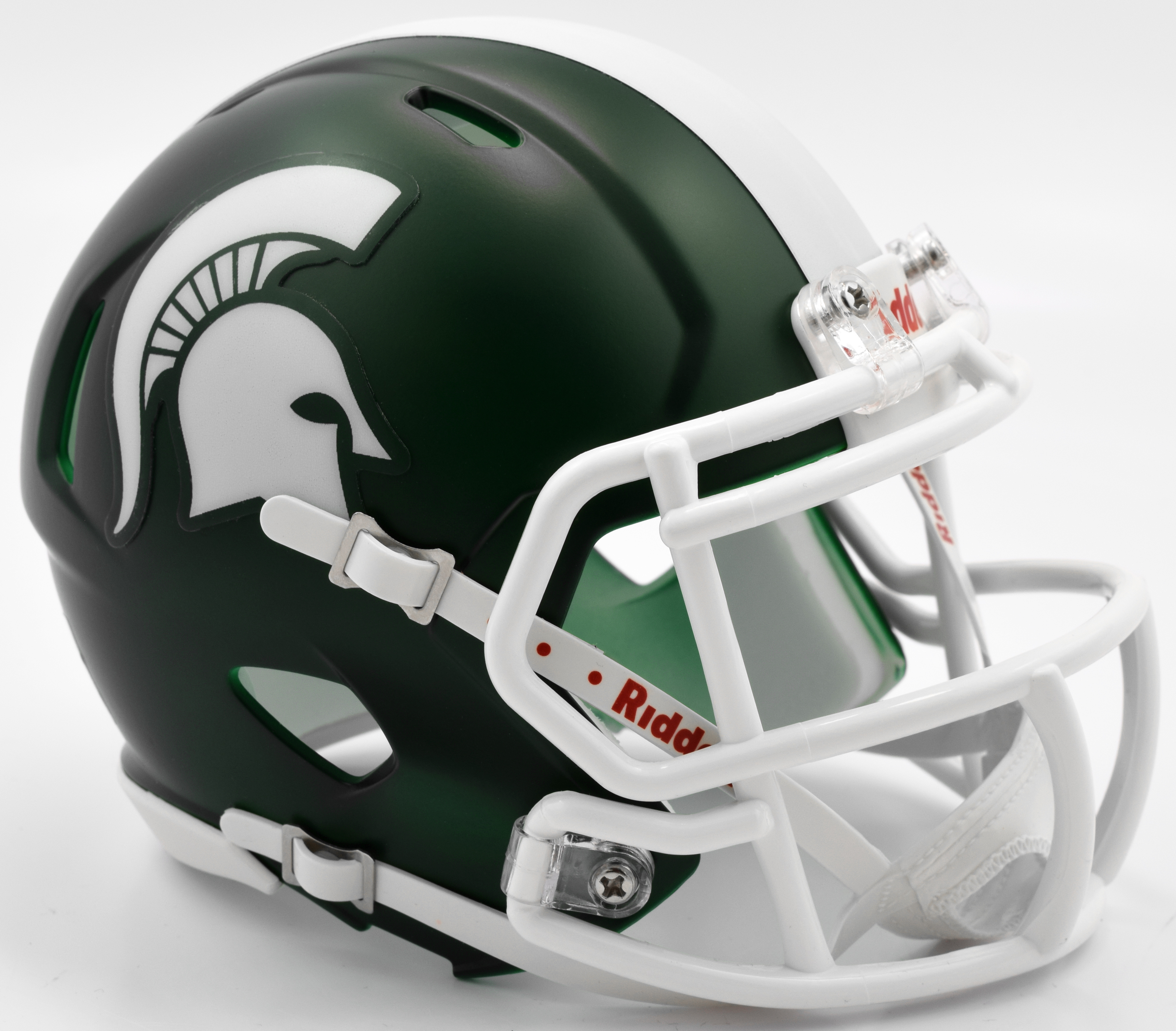 Michigan State Spartans NCAA Mini Speed Football Helmet <B>Satin Green</B>