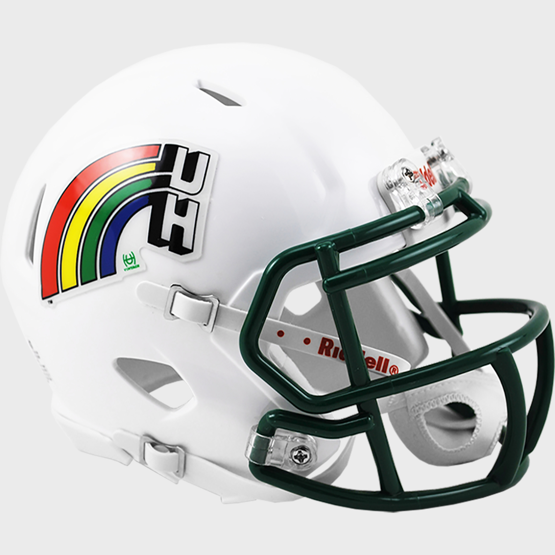 Hawaii Warriors NCAA Mini Speed Football Helmet <B>Retro</B>