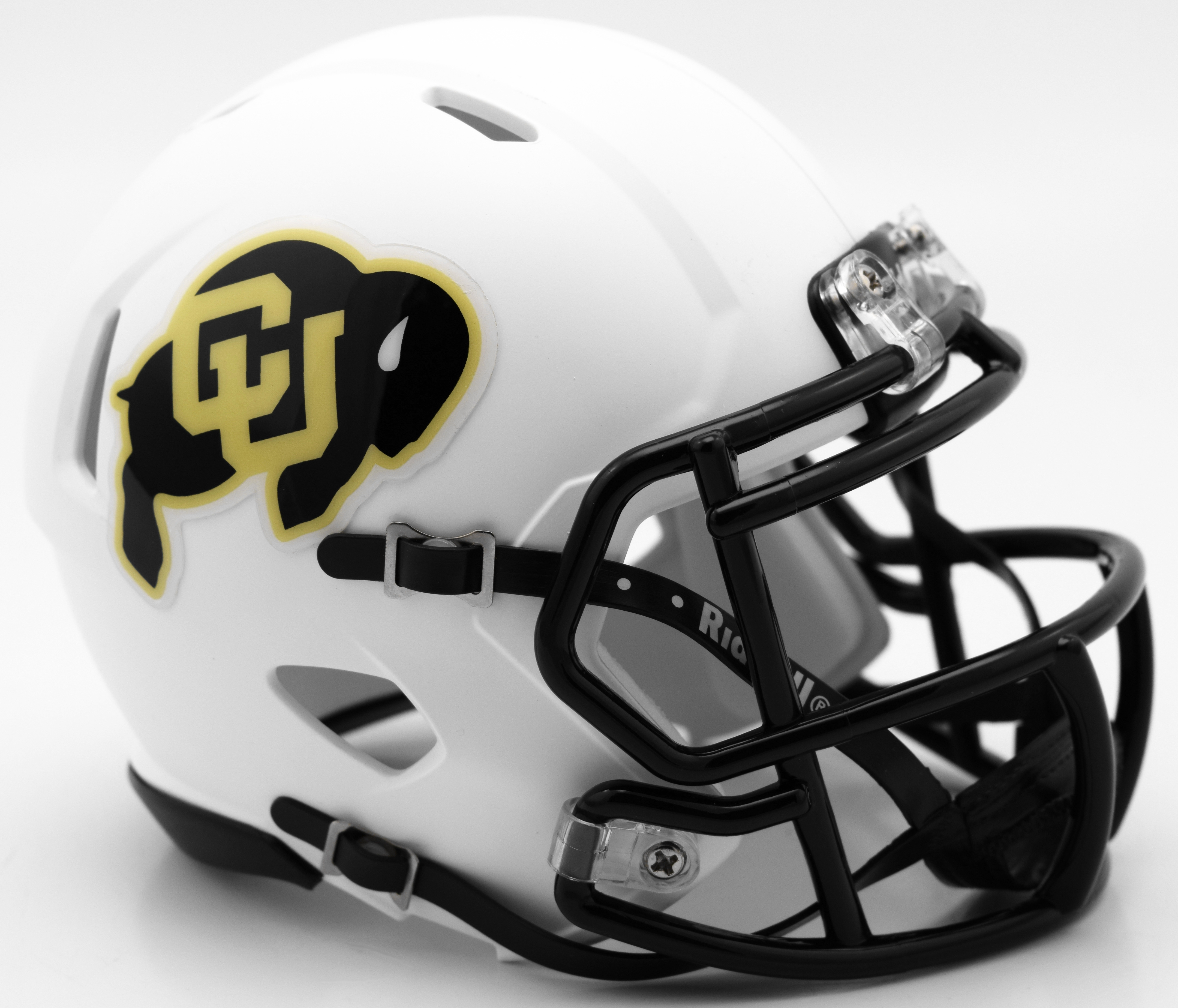 Colorado Buffaloes NCAA Mini Speed Football Helmet <B>Matte White</B>