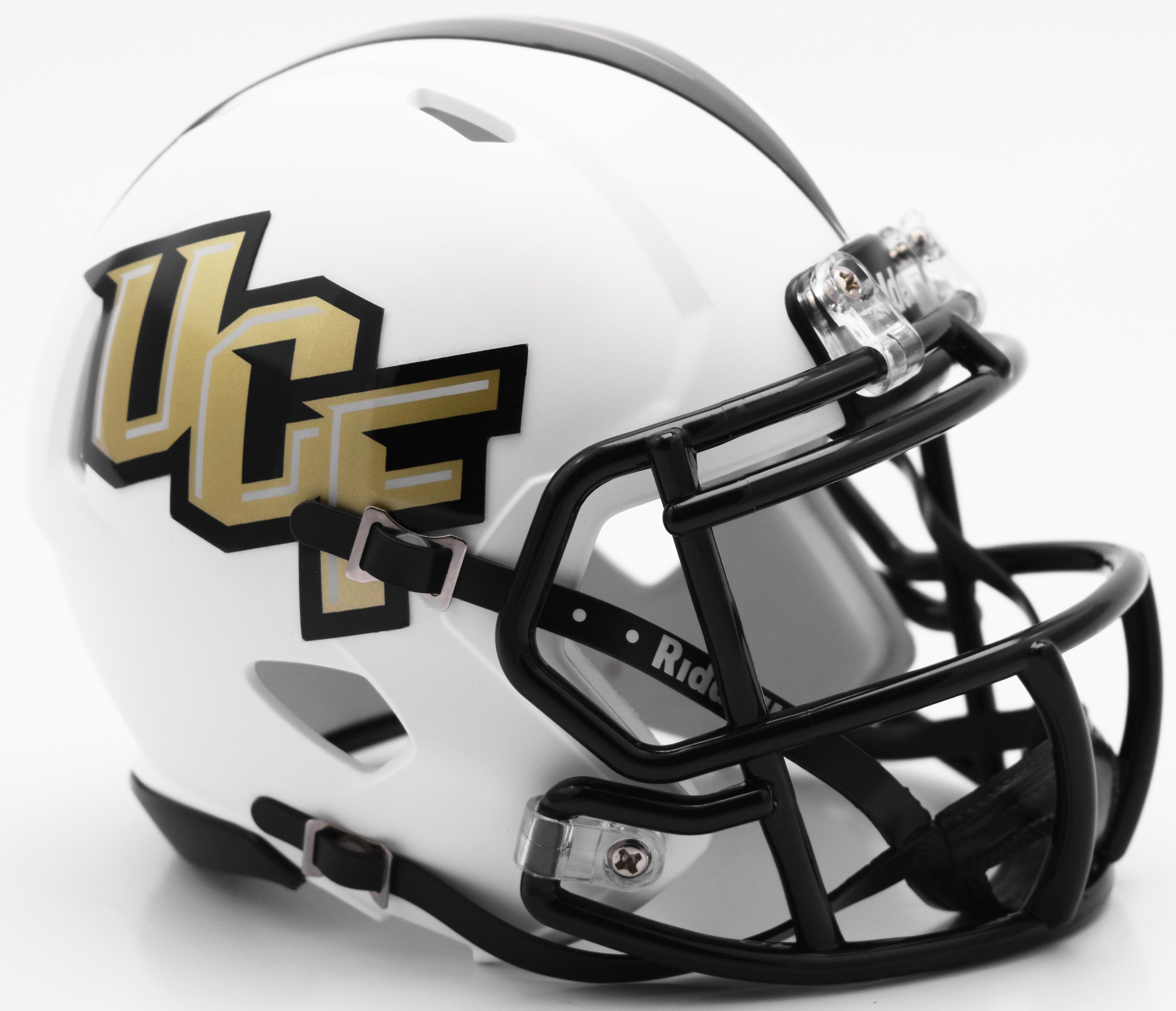 Central Florida Golden Knights NCAA Mini Speed Football Helmet <B>Matte White</B>