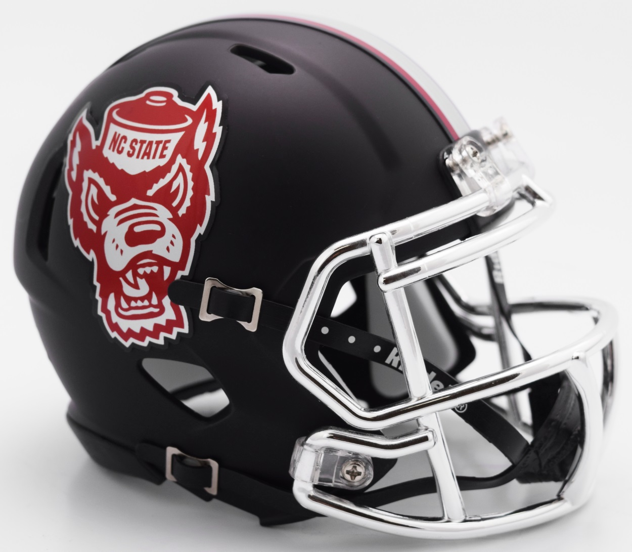 North Carolina State Wolfpack NCAA Mini Speed Football Helmet <B>2017 Black Howl</B>