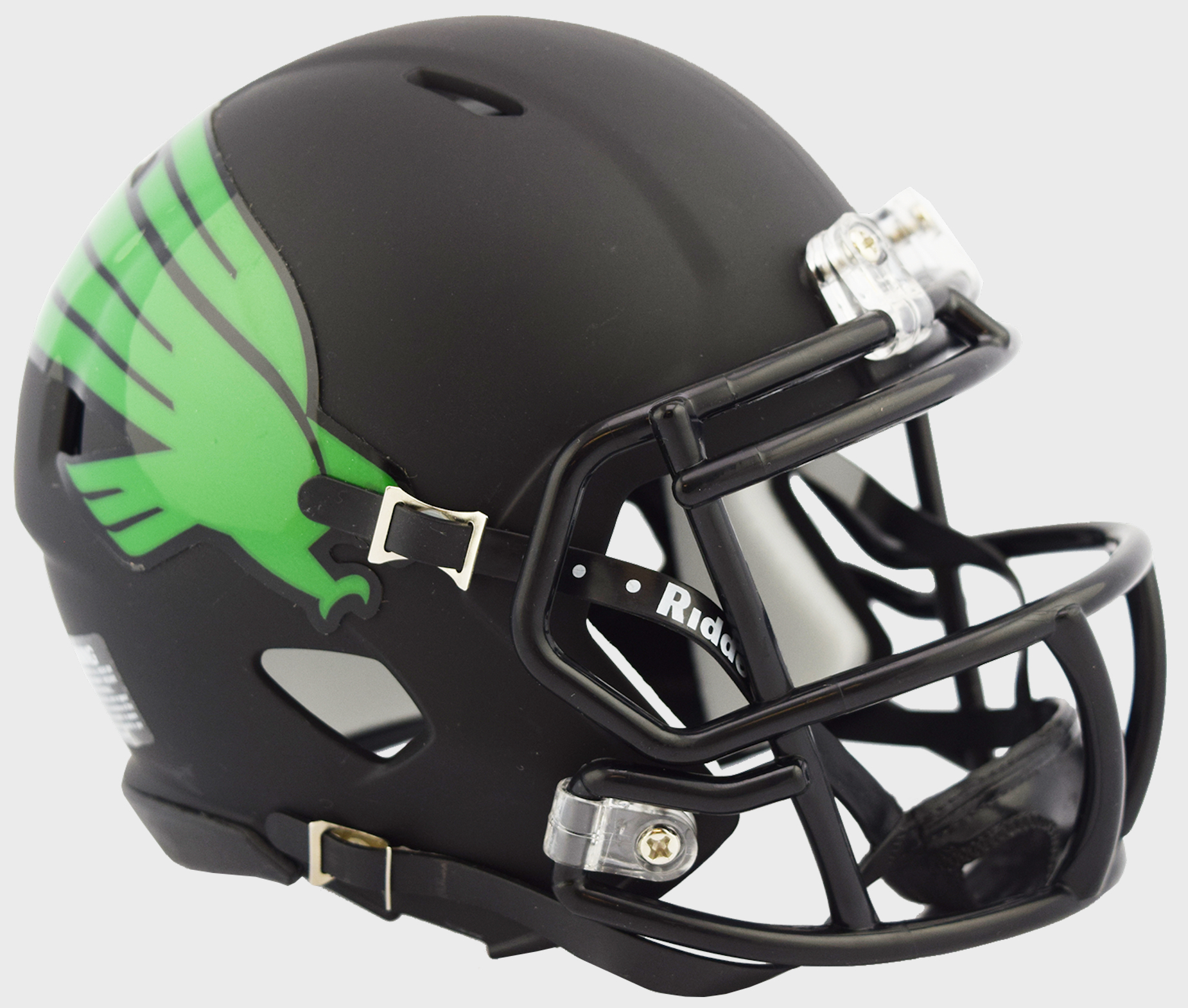 North Texas Mean Green NCAA Mini Speed Football Helmet <B>Matte Black</B>