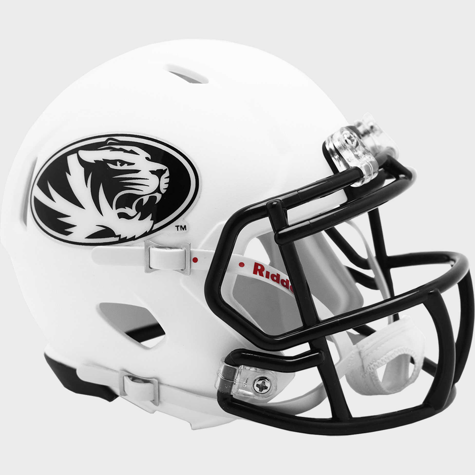 Missouri Tigers NCAA Mini Speed Football Helmet <B>2018 Matte White</B>