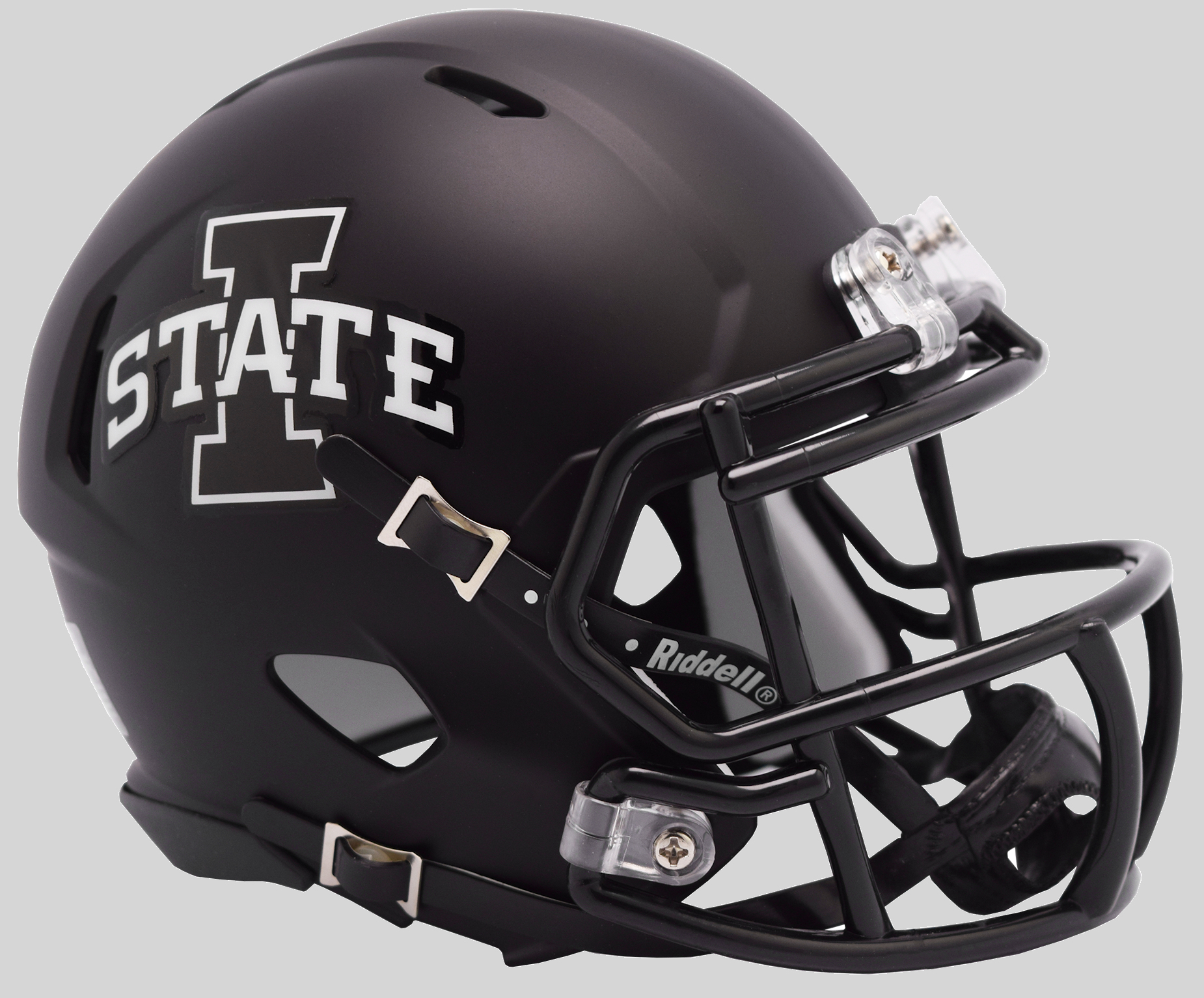 Iowa State Cyclones NCAA Mini Speed Football Helmet <B>Matte Black</B>