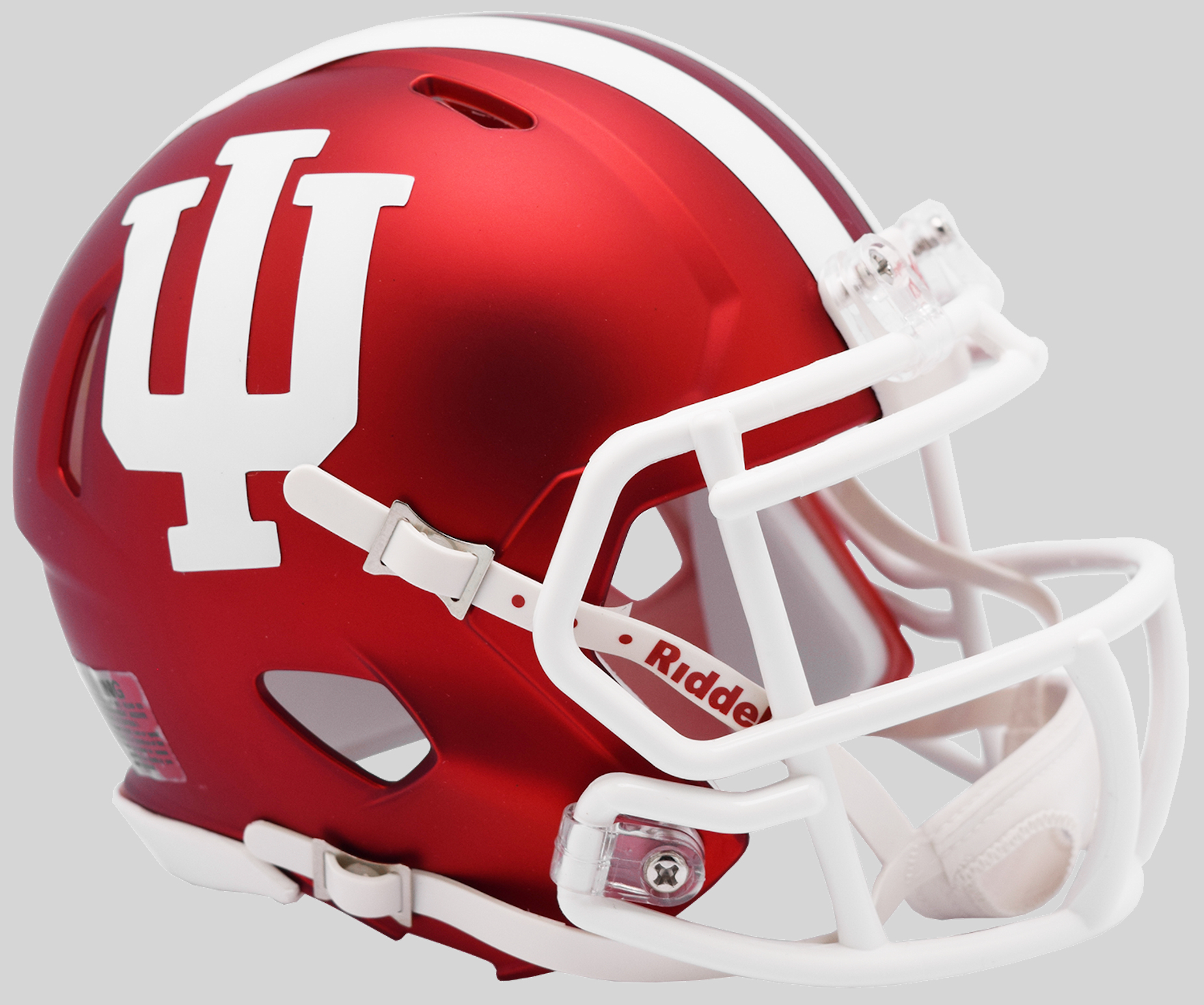 Indiana Hoosiers NCAA Mini Speed Football Helmet <B>Anodized Crimson</B>