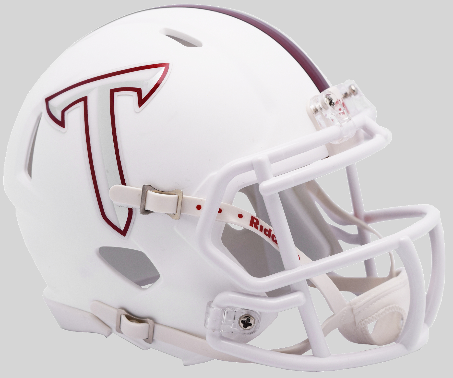Troy State Trojans NCAA Mini Speed Football Helmet <B>T side decals</B>