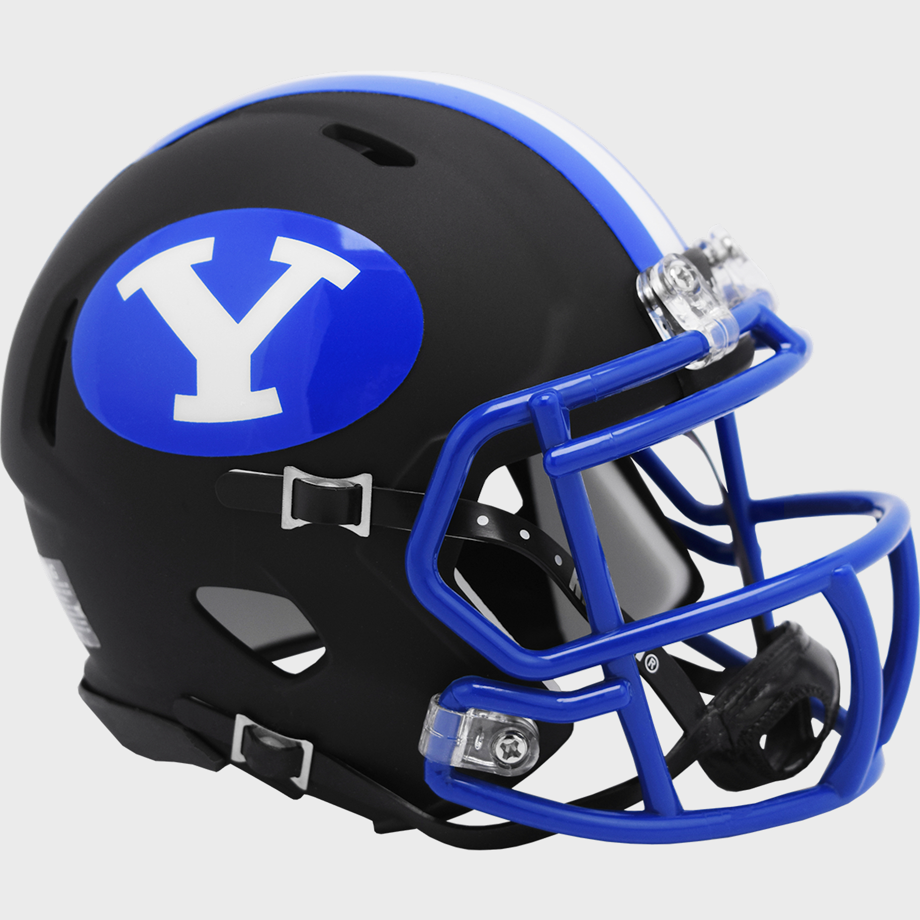 Brigham Young Cougars NCAA Mini Speed Football Helmet <B>Matte Black 2020</B>