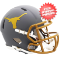 Helmets, Mini Helmets: Texas Longhorns NCAA Mini Speed Football Helmet <B>SLATE</B>