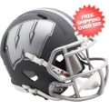 Helmets, Mini Helmets: Wisconsin Badgers NCAA Mini Speed Football Helmet <B>SLATE</B>