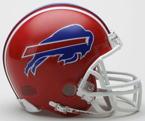 Buffalo Bills 1987 to 2001 Riddell Mini Replica Throwback Helmet