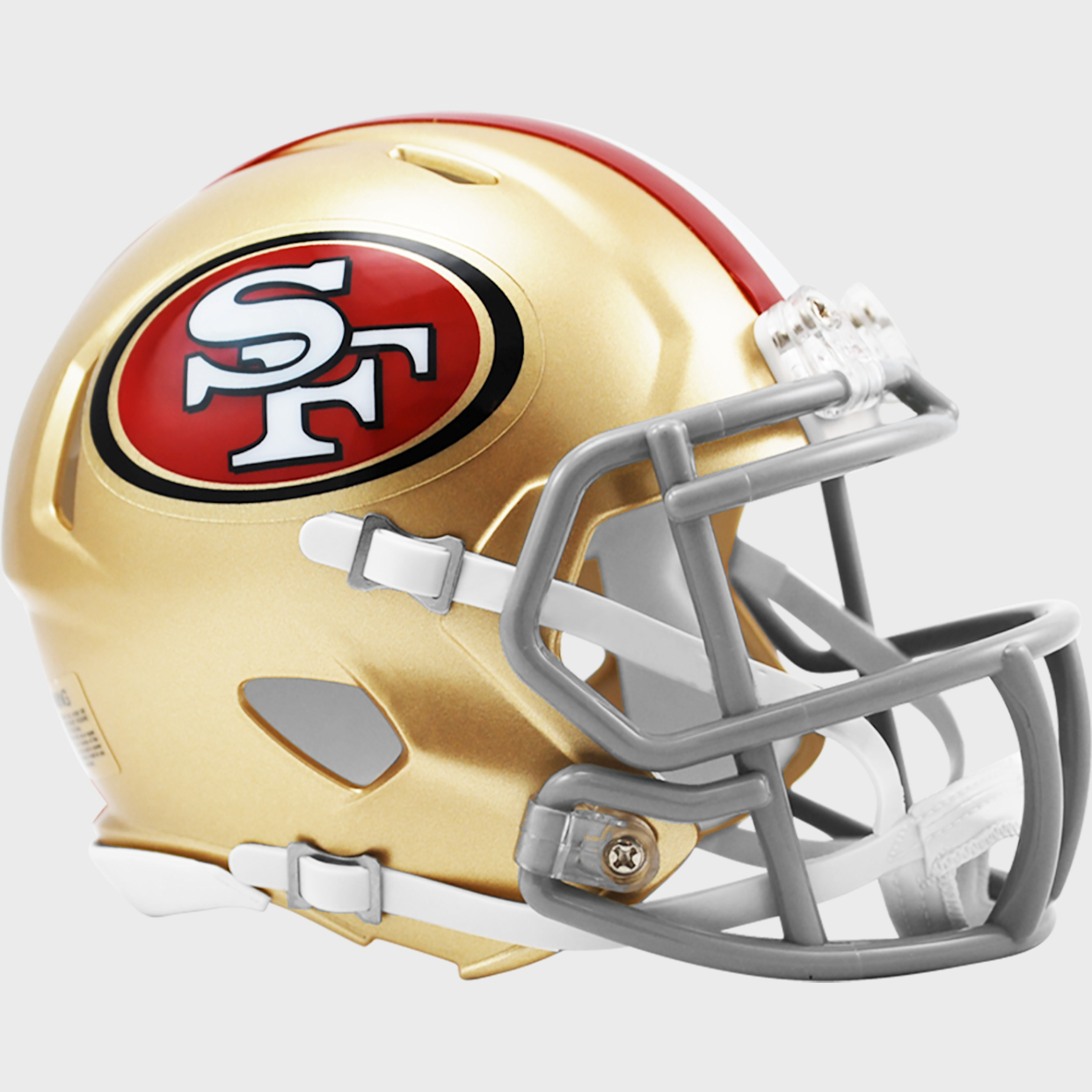 New Riddell San Francisco 49ers 2018 Throwback Tribute Speed Mini Football Helmet