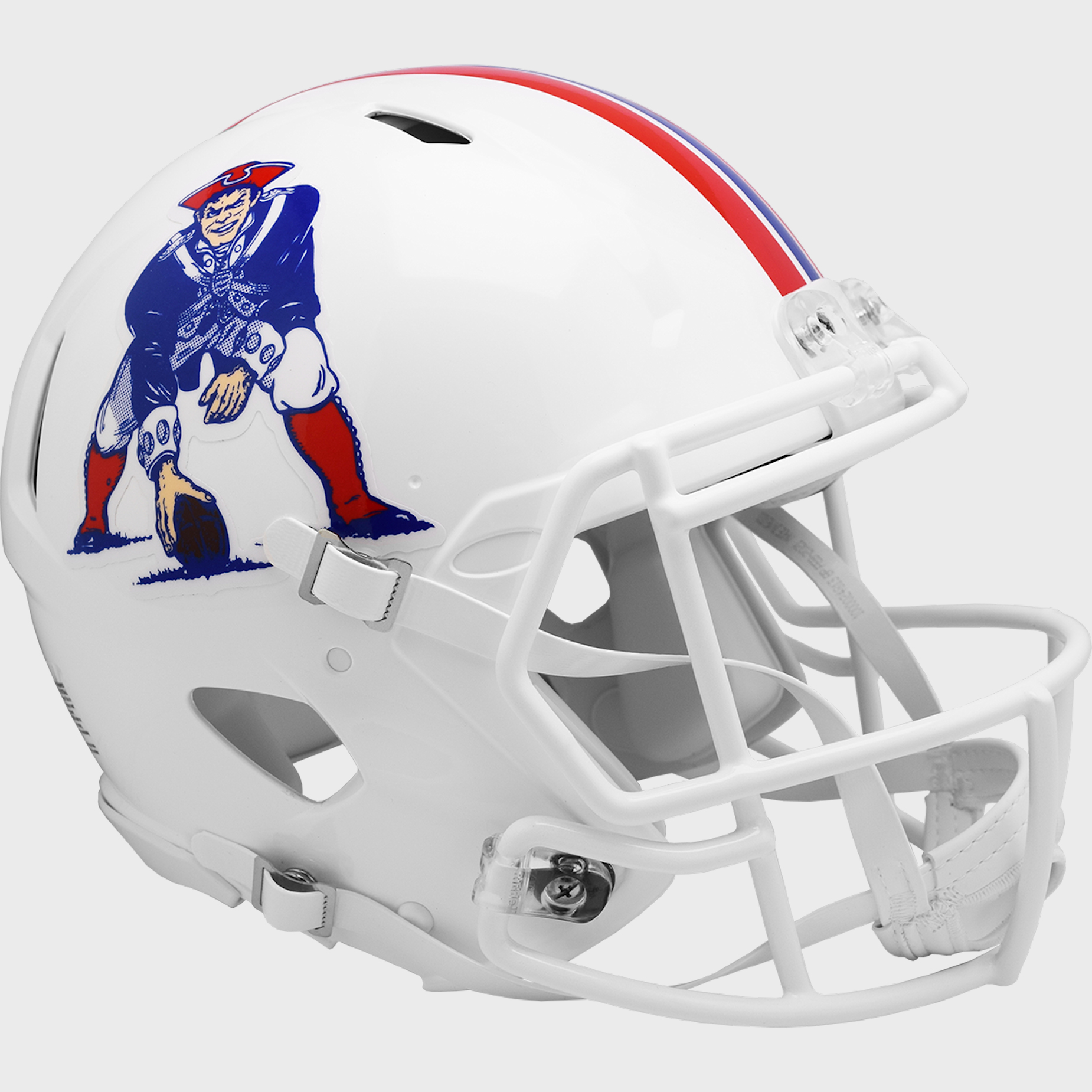 New England Patriots 1982 to 1989 Speed Throwback Football Helmet
