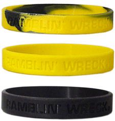 Georgia Tech Yellow Jackets Rubber Wristbands 3 Pack