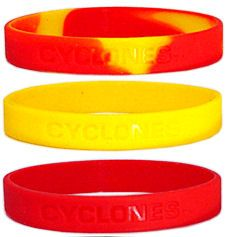 Iowa State Cyclones Rubber Wristbands 3 Pack