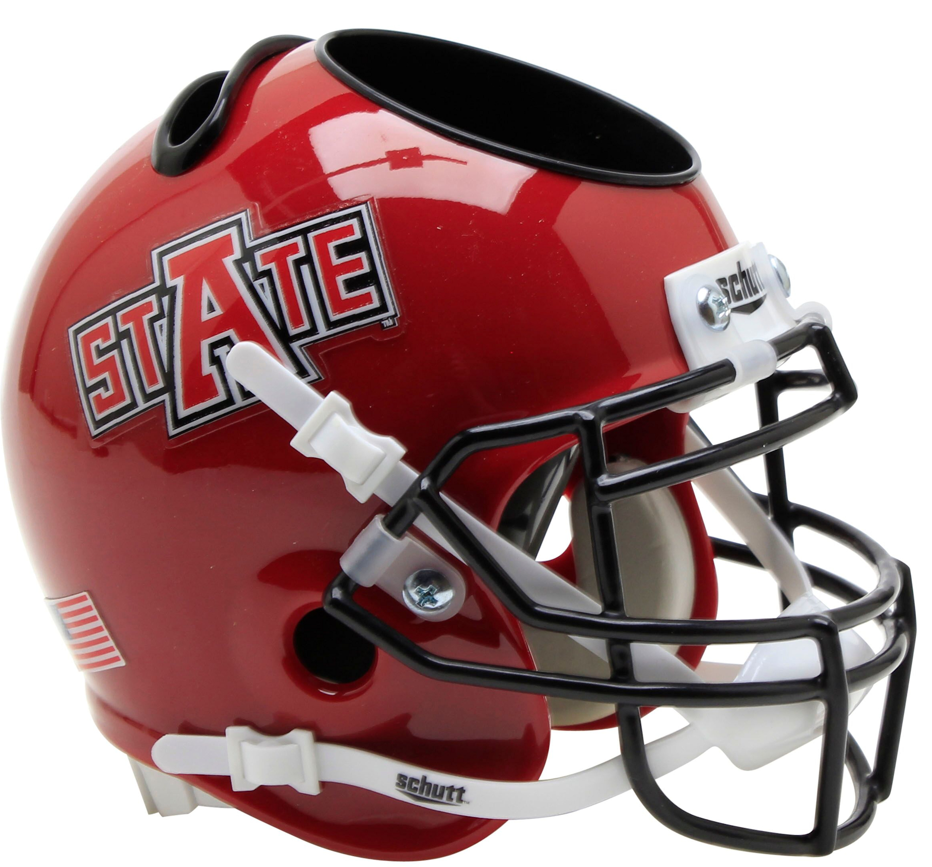 Arkansas State Red Wolves Miniature Football Helmet Desk Caddy <B>Red</B>