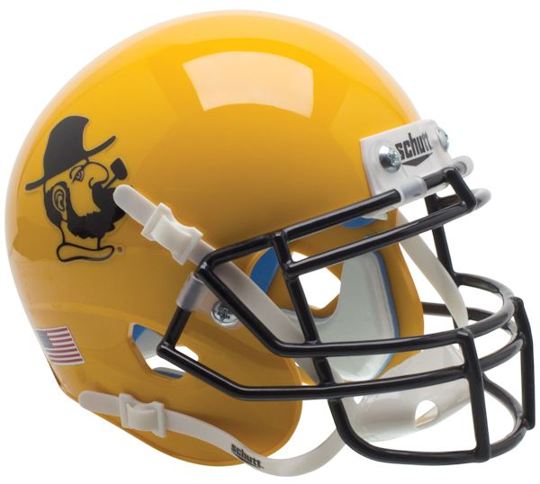 Appalachian State Mountaineers Mini XP Authentic Helmet Schutt <B>Yosef Yellow</B>