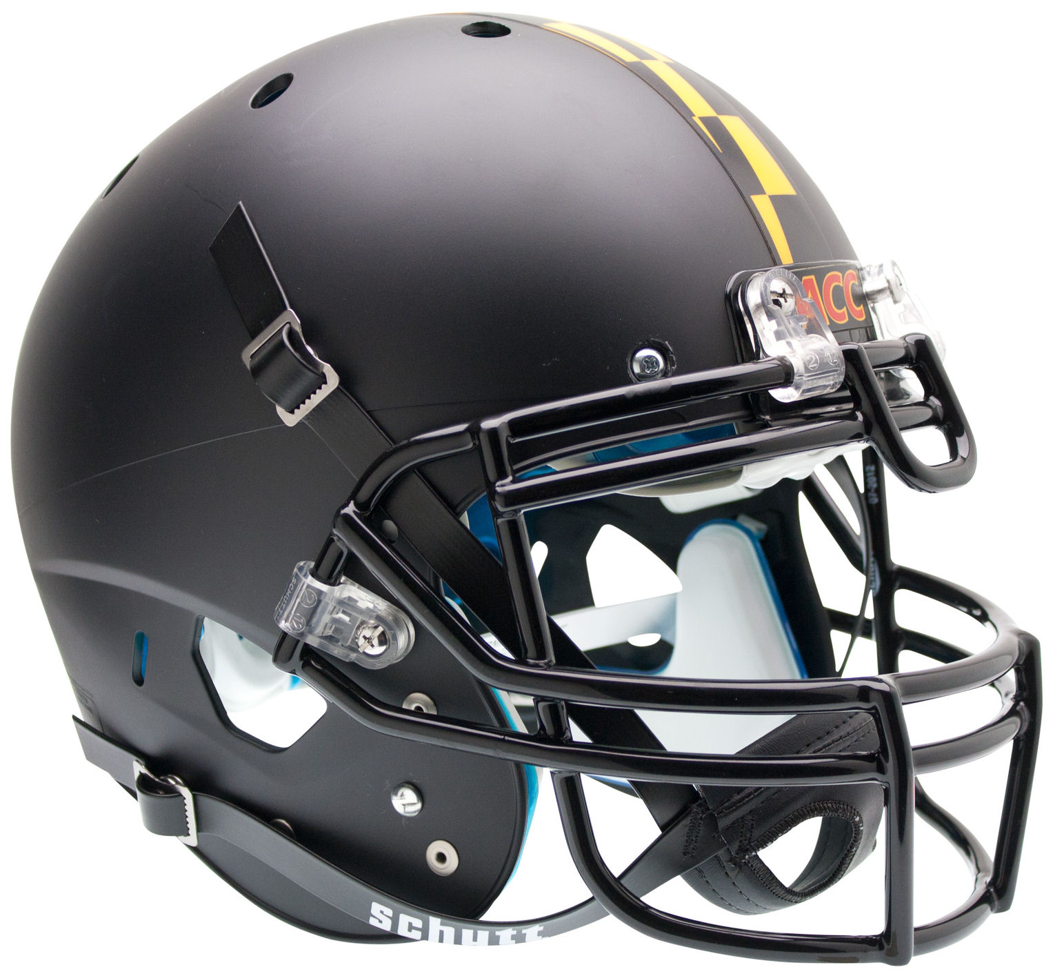 Maryland Terrapins Authentic College Xp Football Helmet Schutt Matte Black