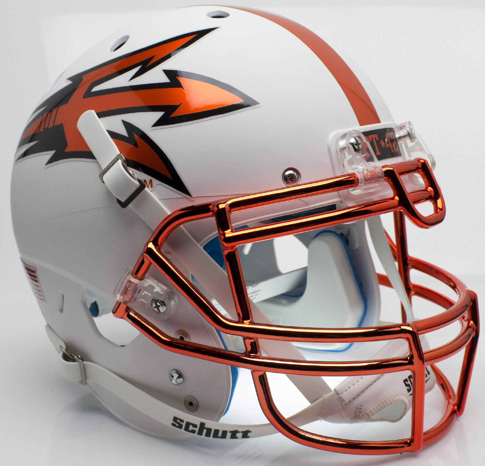 Arizona State Sun Devils Authentic College XP Football Helmet Schutt <B>Chrome Mask</B>