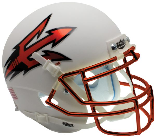 Arizona State Sun Devils Mini XP Authentic Helmet Schutt <B>Chrome Mask</B>