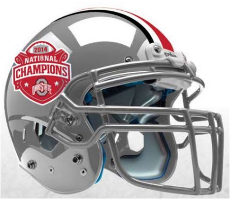 Ohio State Buckeyes 2014 National Champions Mini XP Authentic Helmet Schutt