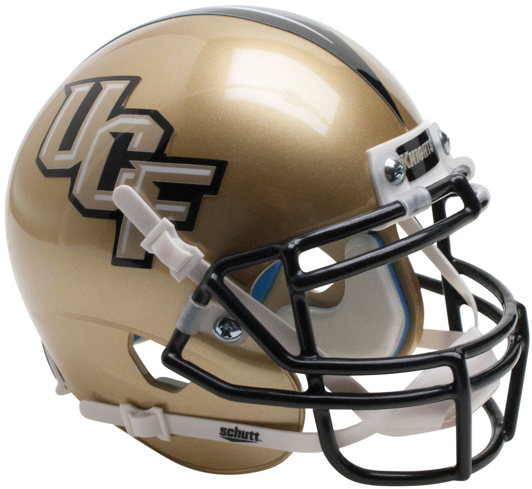 Central Florida Golden Knights Full XP Replica Football Helmet Schutt <B>Gold</B>