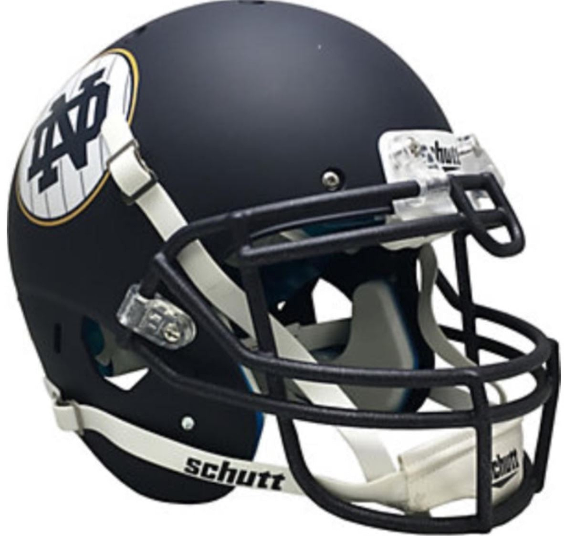 Notre Dame Fighting Irish Authentic College XP Football Helmet Schutt <B>Matte Navy</B>