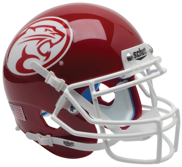 Houston Cougars Mini XP Authentic Helmet Schutt <B>Red</B>