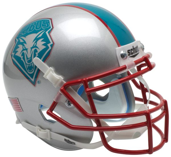New Mexico Lobos Mini XP Authentic Helmet Schutt <B>Blue Decal</B>