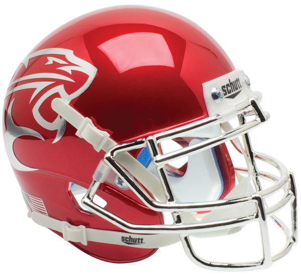 Houston Cougars Mini XP Authentic Helmet Schutt <B>Chrome</B>