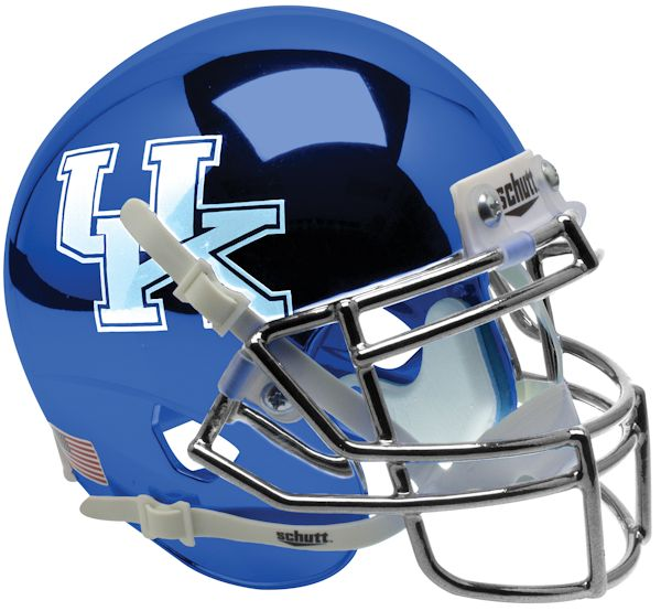 Kentucky Wildcats Mini XP Authentic Helmet Schutt <B>Chrome Blue</B>