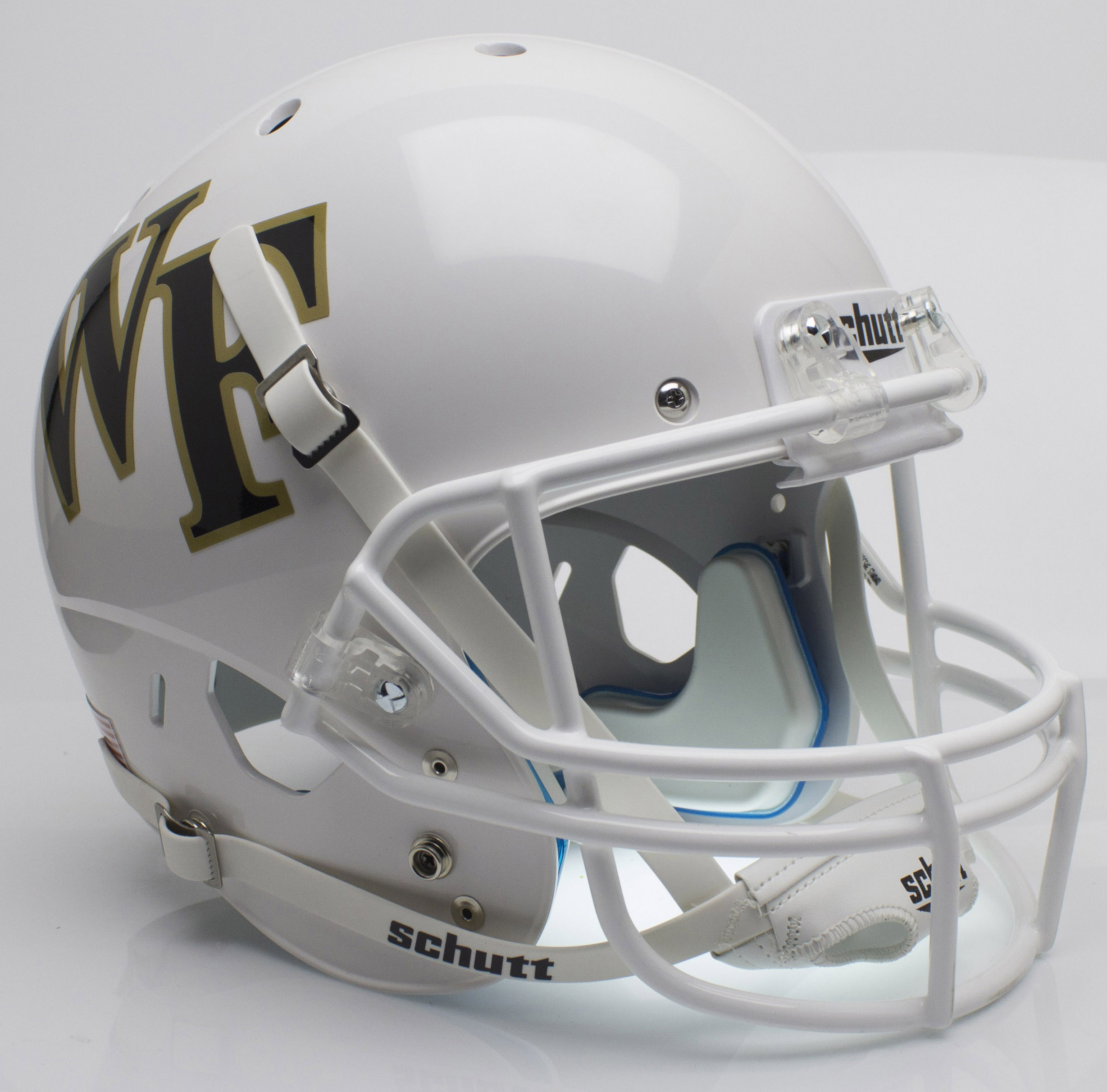 Wake Forest Demon Deacons Full XP Replica Football Helmet Schutt <B>White</B>