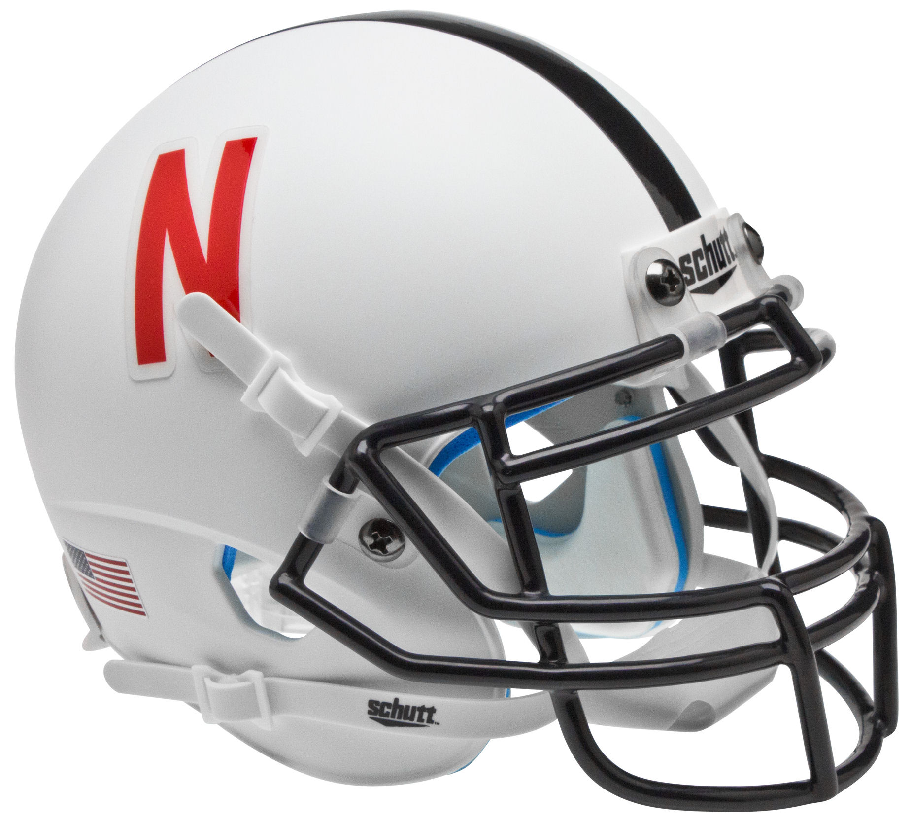 Nebraska Cornhuskers Mini XP Authentic Helmet Schutt <B>White</B>