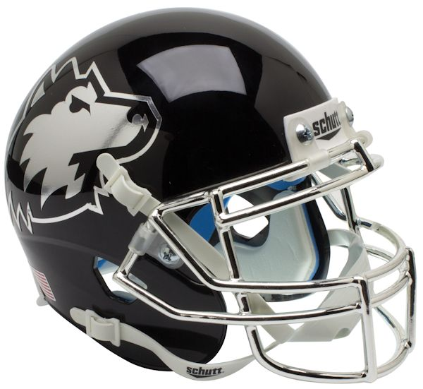 Northern Illinois Huskies Mini XP Authentic Helmet Schutt <B>Chrome Mask</B>