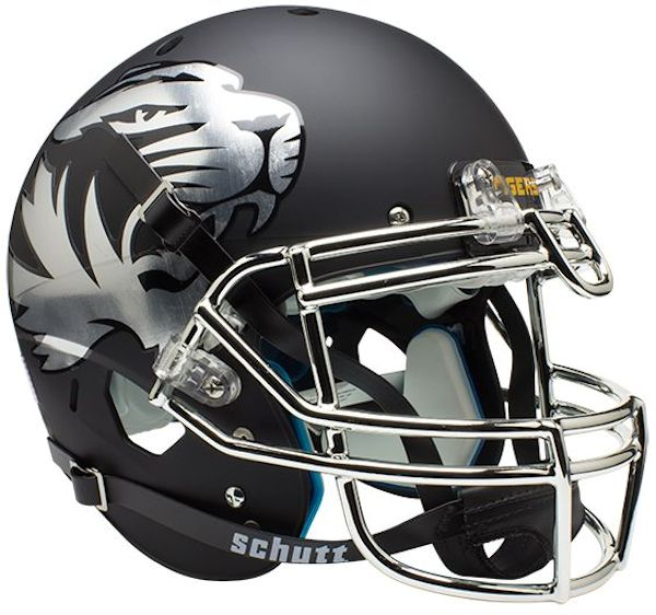 Missouri Tigers Authentic College XP Football Helmet Schutt <B>Chrome Mask</B>