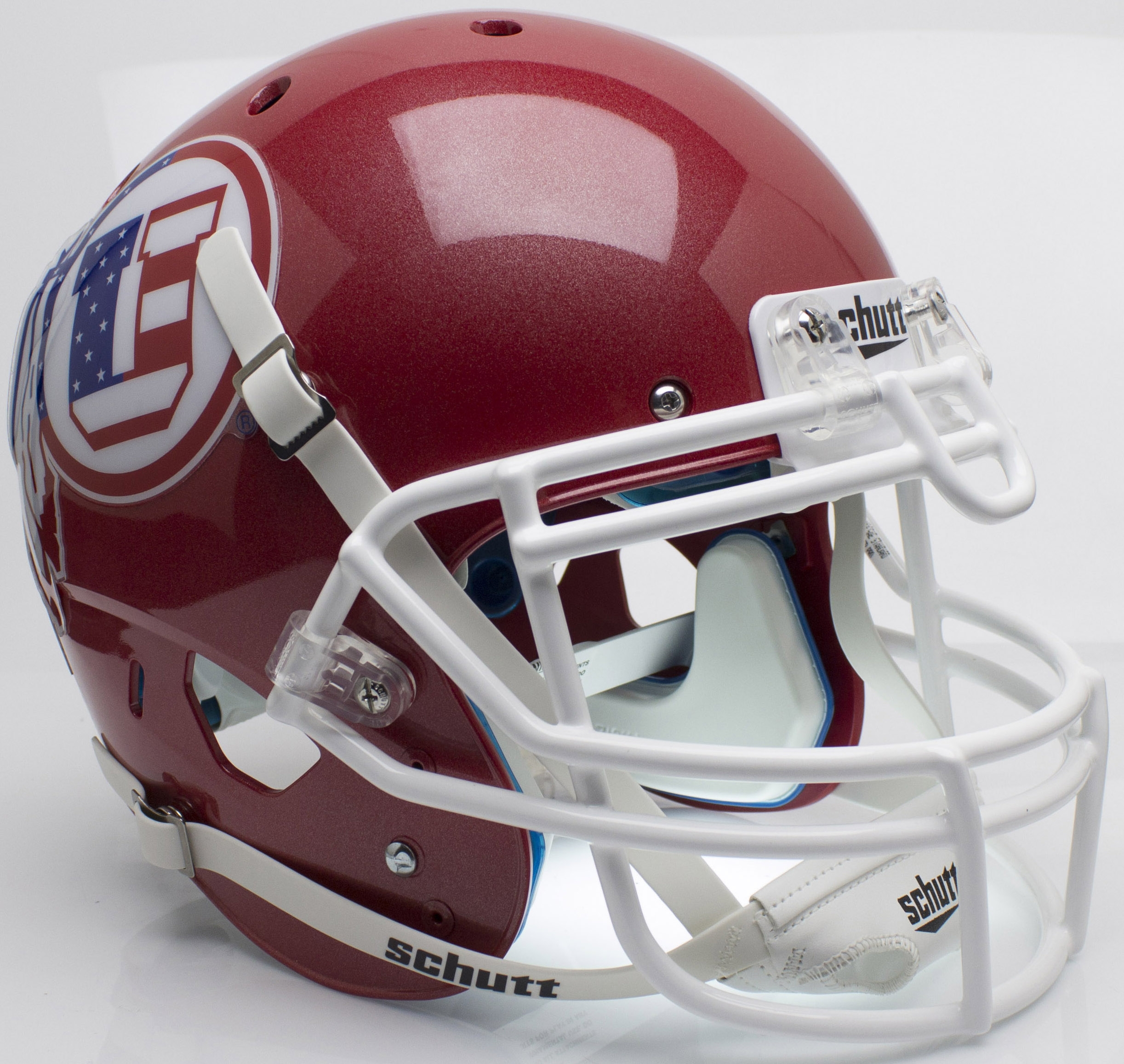 Utah Utes Authentic College XP Football Helmet Schutt <B>Flag Decal<B>
