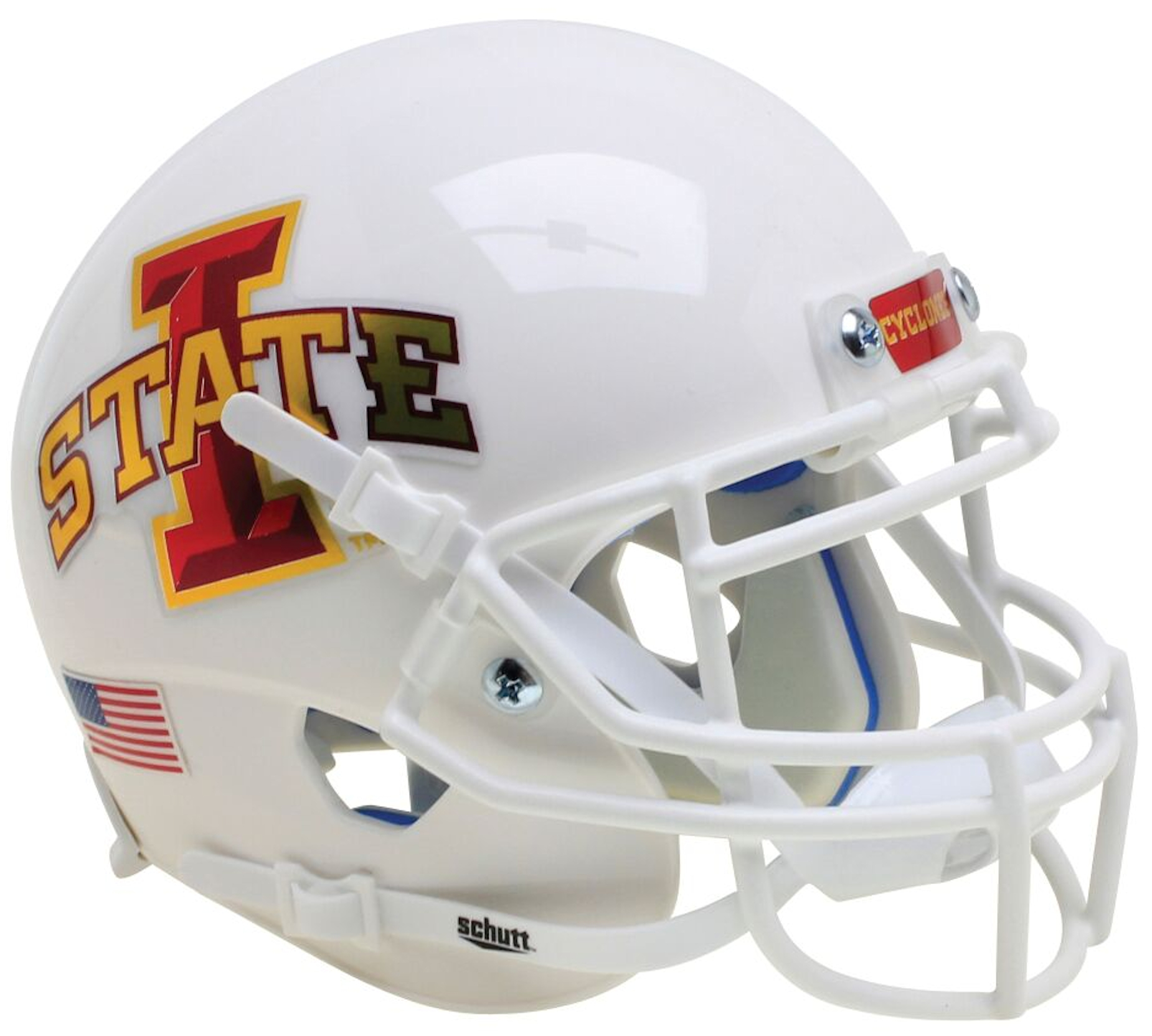 Iowa State Cyclones Mini XP Authentic Helmet Schutt <B>White</B>