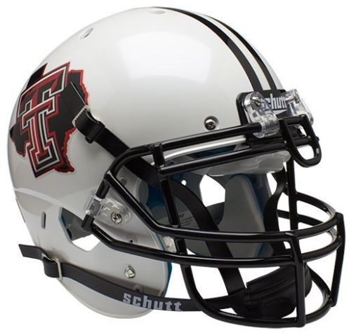 Texas Tech Red Raiders Full XP Replica Football Helmet Schutt <B>Pride White</B>