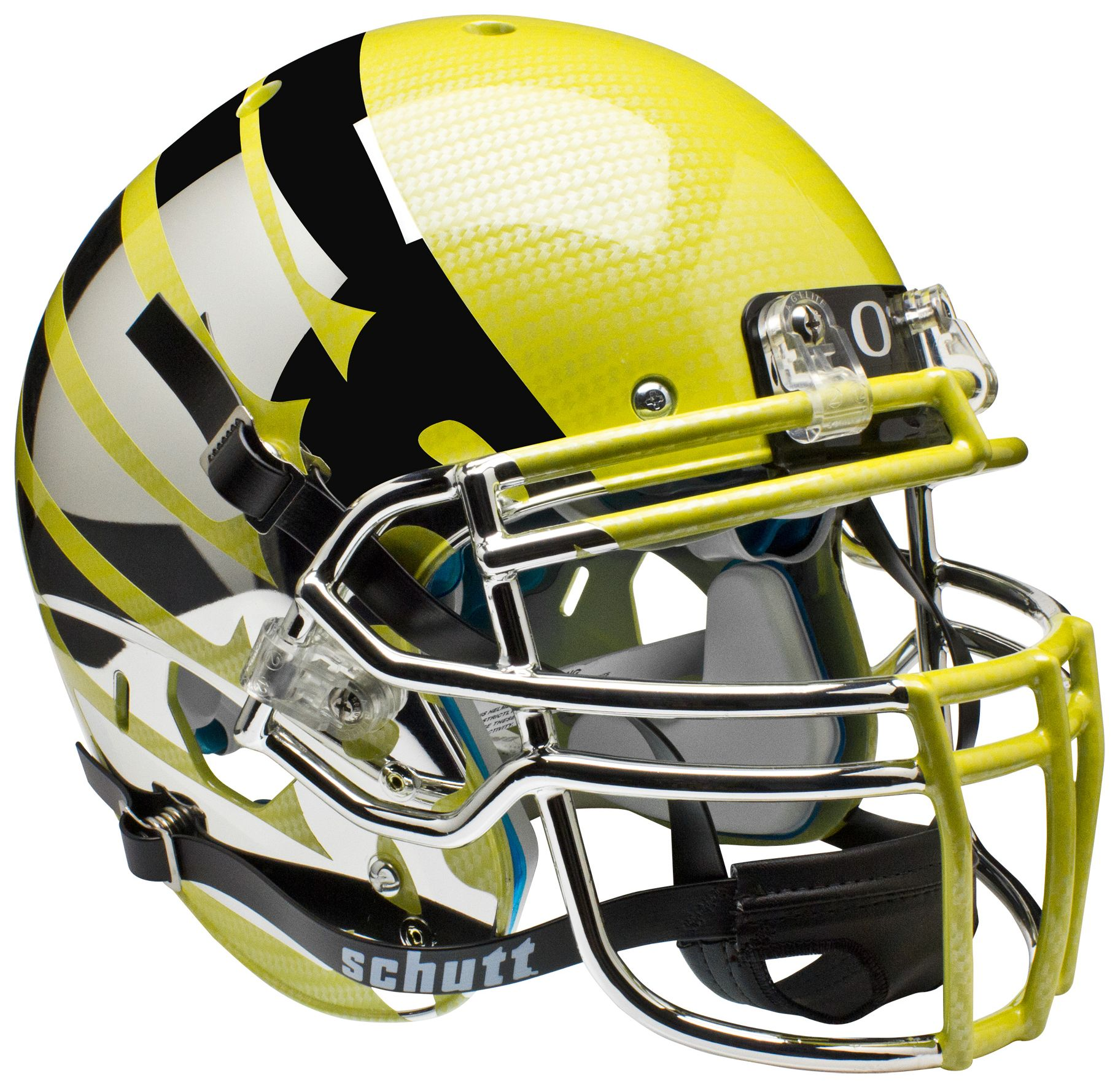 Oregon Ducks Authentic College XP Football Helmet Schutt <B>Liquid Lightning</B>